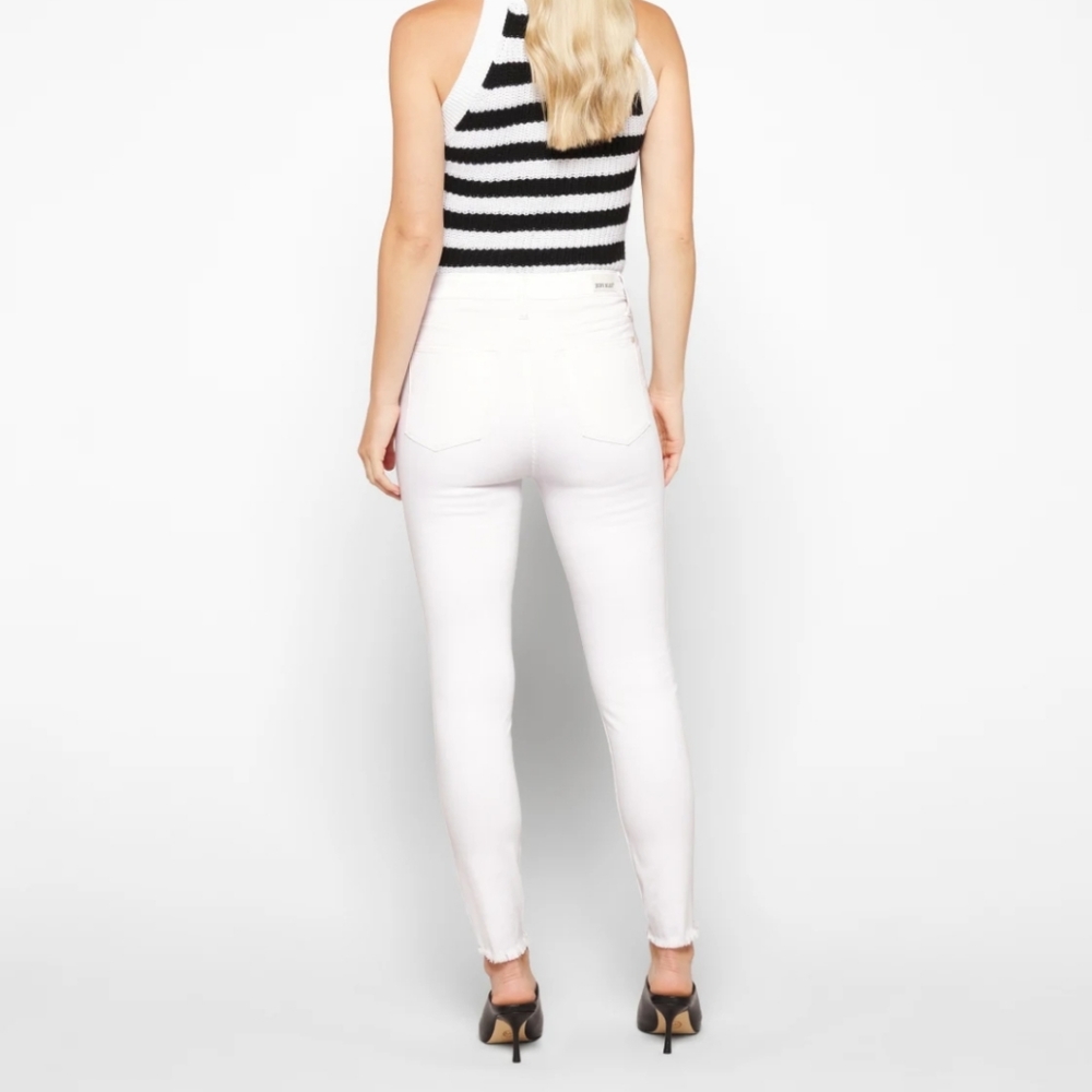 JUDY BLUE Shelby High Rise White Skinny Jean size 31